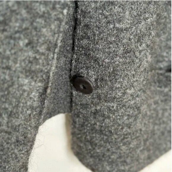 Eileen Fisher Mohair Wool Blend Short Jacket with Pockets Button Front Large - Picture 5 of 11